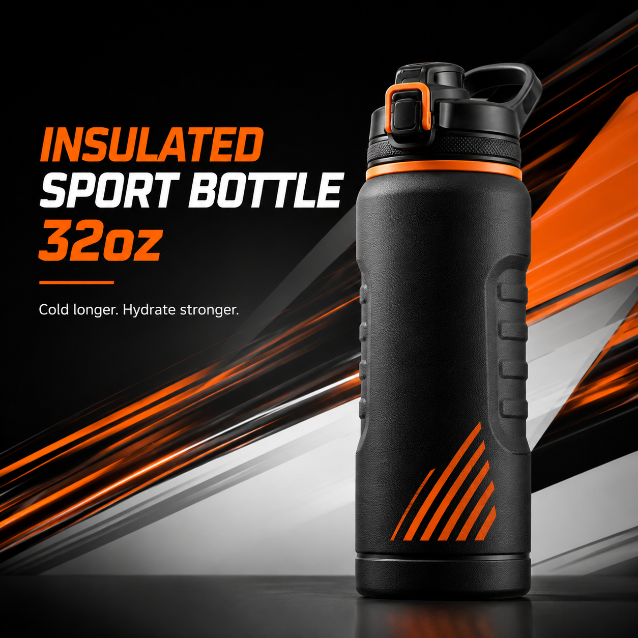 STRYXEL Insulated Sport Bottle 32oz lifestyle shot